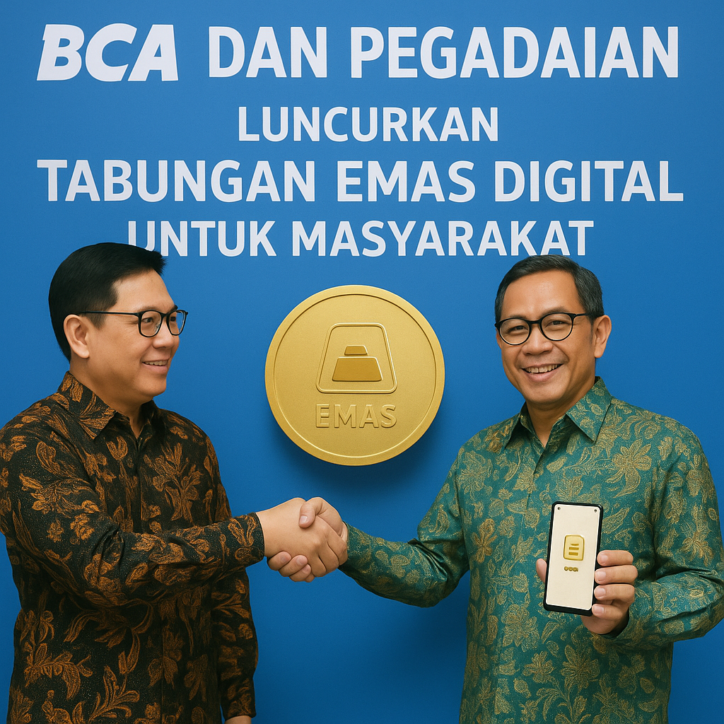 BBCA dan Pegadaian Luncurkan Tabungan Emas Digital untuk Masyarakat.