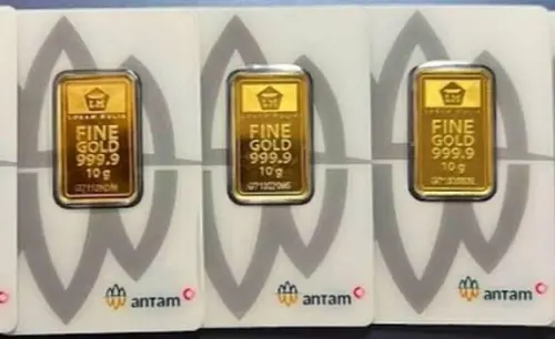 Harga Emas Antam Kamis ini Naik Rp35.000 per Gram